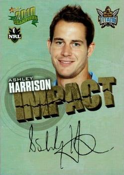 2010 NRL Champions - Impact Signature Gold #IS19 Ashley Harrison Front